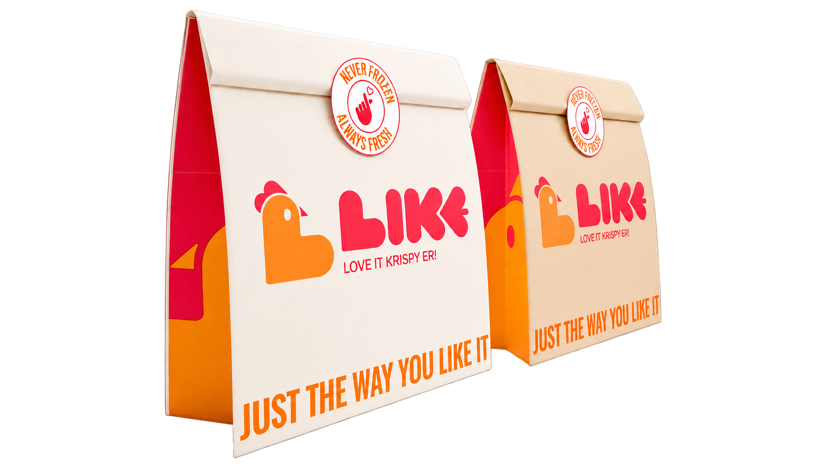 LIKE takeaway bags